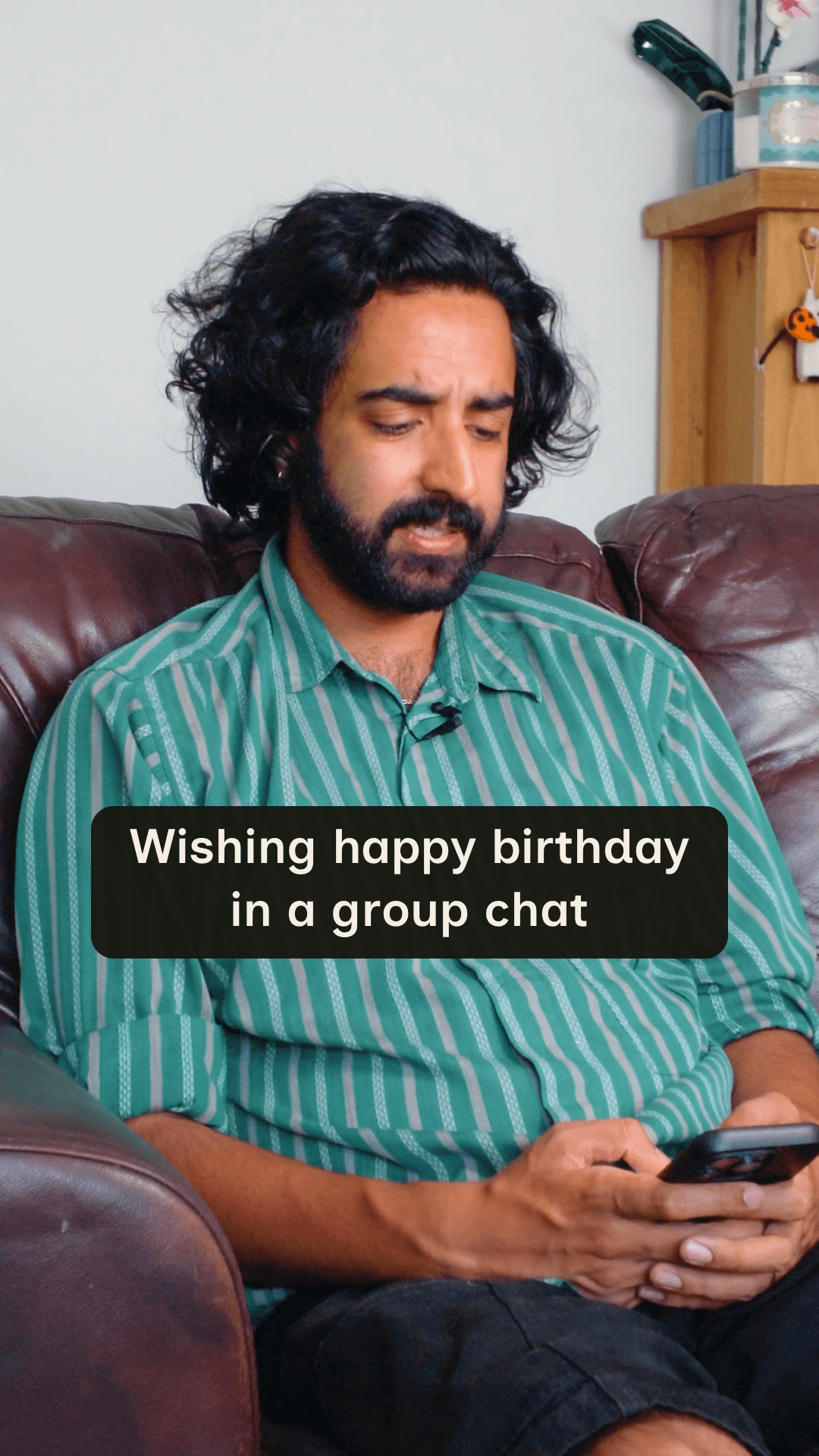 Wishing 'happy birthday' in a group chat